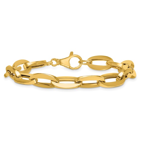 Leslie's 14K Polished Fancy Link Bracelet
