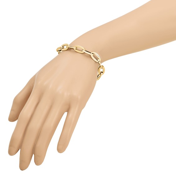 Leslie's 14K Polished Fancy Link Bracelet