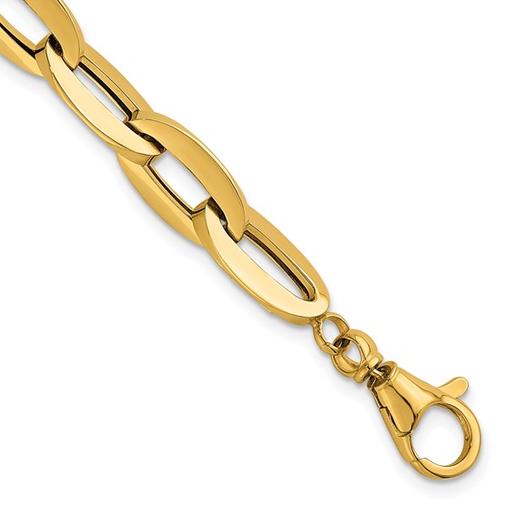 Leslie's 14K Polished Fancy Link Bracelet