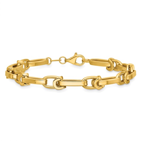 Leslie's 14K Polished Fancy Link Bracelet