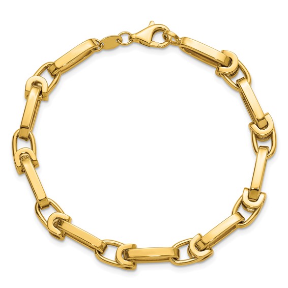 Leslie's 14K Polished Fancy Link Bracelet