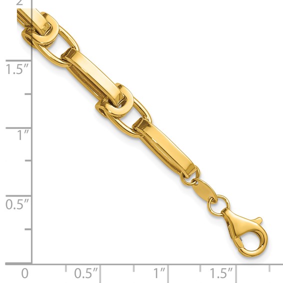 Leslie's 14K Polished Fancy Link Bracelet