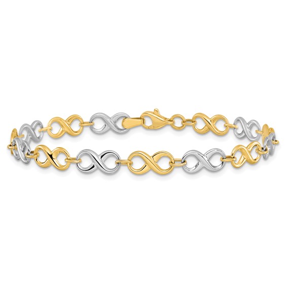 Leslie's Gold Infinity Link Bracelet