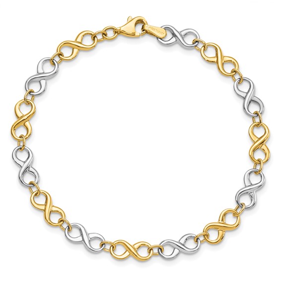 Leslie's Gold Infinity Link Bracelet