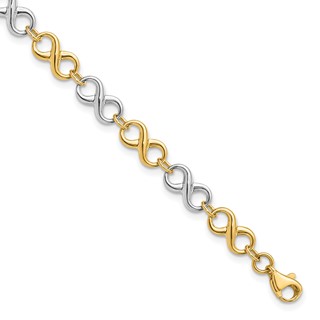 Leslie's Gold Infinity Link Bracelet