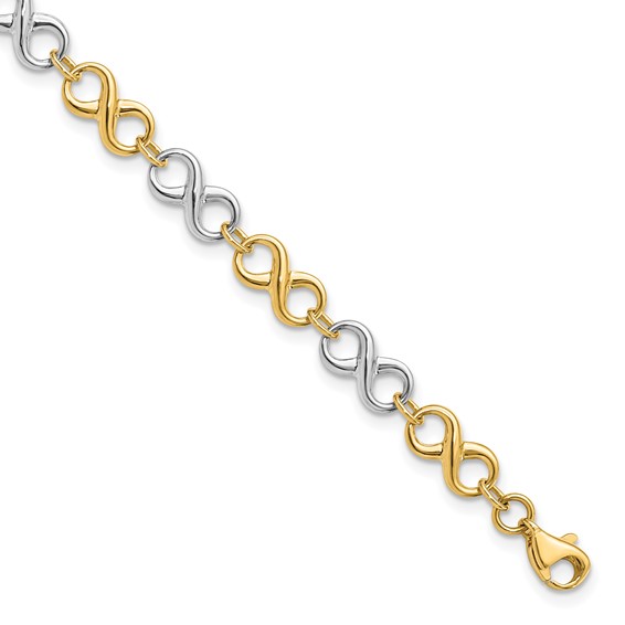 Leslie's Gold Infinity Link Bracelet