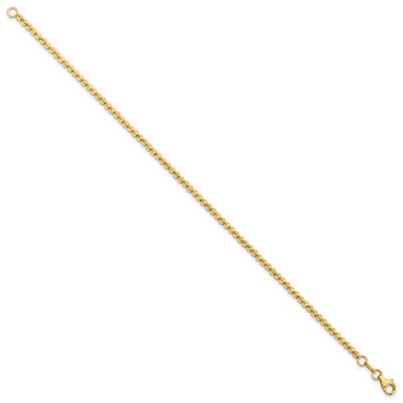 Leslie's Gold Beaded Link Bracelet