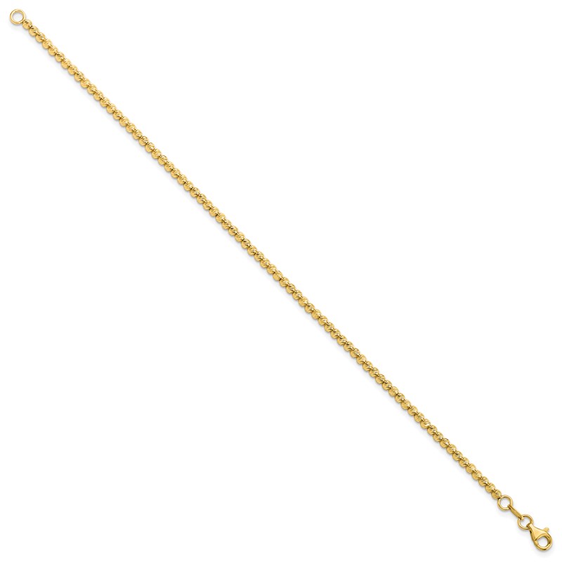 14K D/C Beaded Bracelet