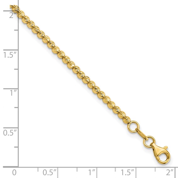 Leslie's Gold Beaded Link Bracelet