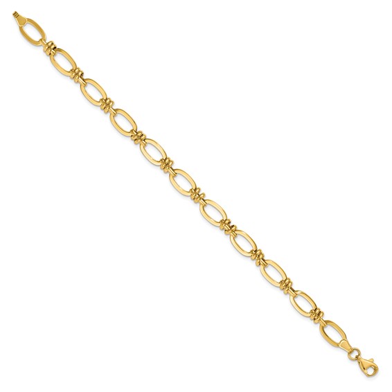 Leslie's 14K Polished Fancy Link Bracelet