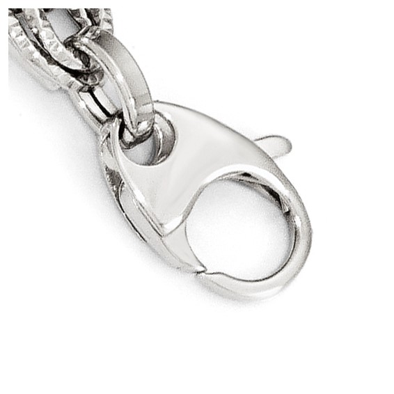 Leslie's 14K White Gold Polished D/C Bracelet