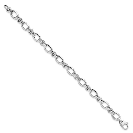 Leslie's 14K White Gold Polished Bracelet