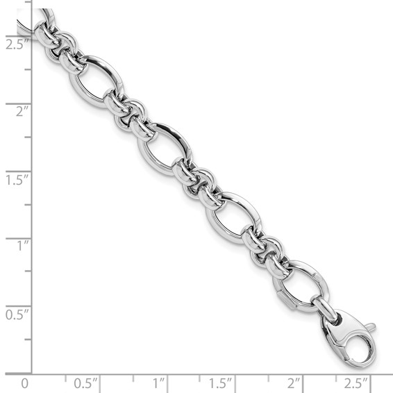 Leslie's 14K White Gold Polished Bracelet