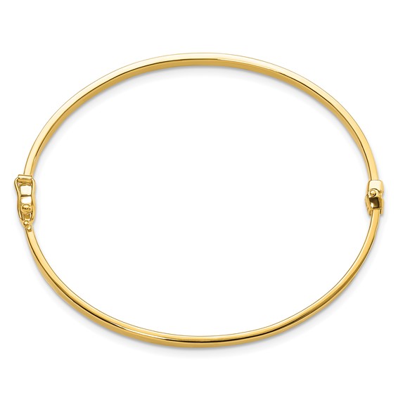 Leslie's 14K Polished Hinged Bangle