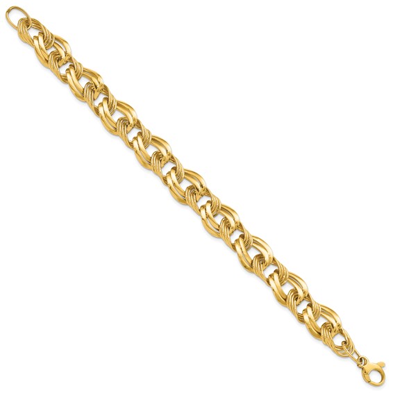 Leslie's 14K Polished Fancy Link Bracelet