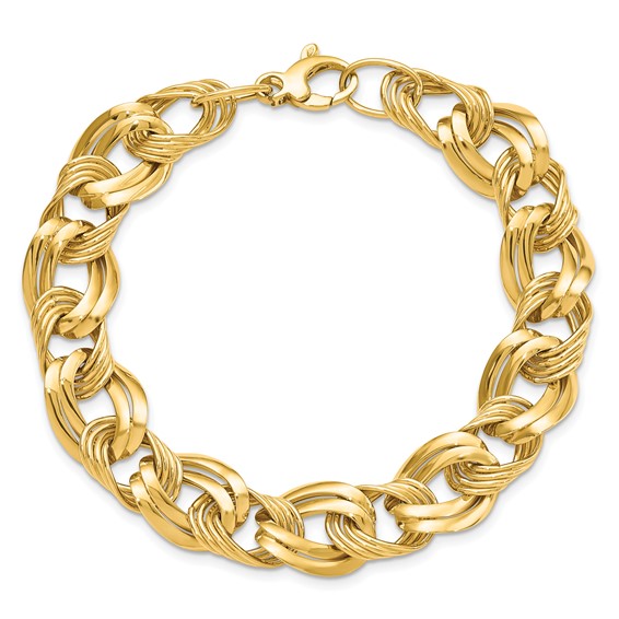 Leslie's 14K Polished Fancy Link Bracelet