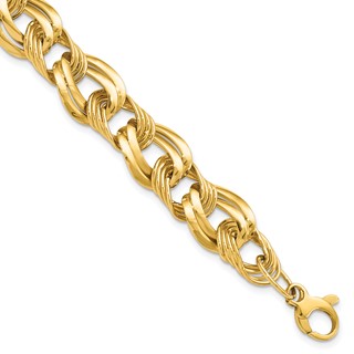 Leslie's 14K Polished Fancy Link Bracelet