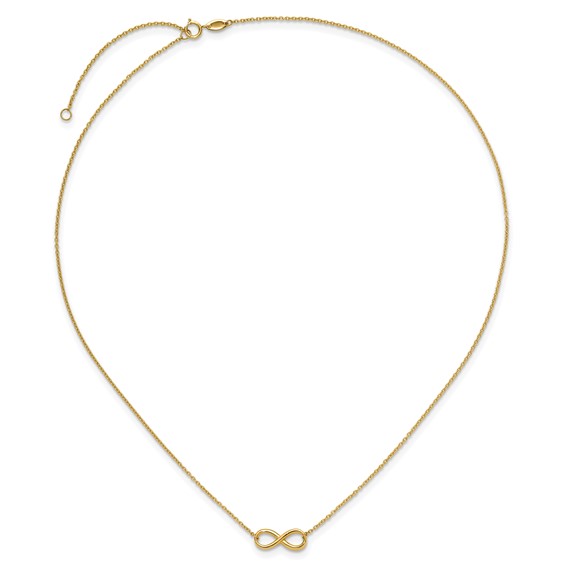 Leslie's 14K Polished Infinity with 2in ext. Necklace