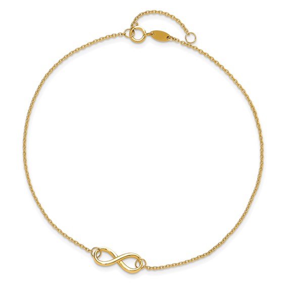 Leslie's Gold Infinity Anklets