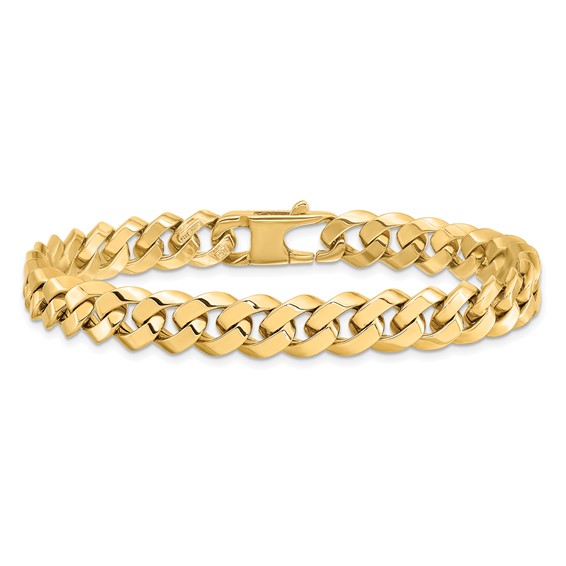 Leslie's 14K 8.5mm Beveled Curb Bracelet
