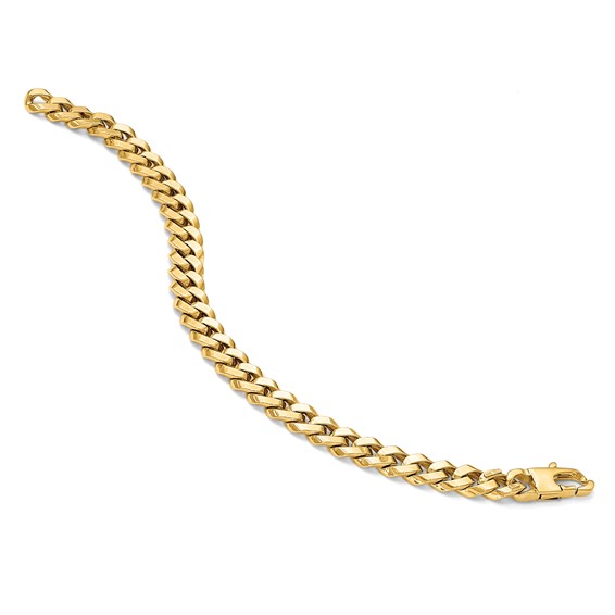 Leslie's 14K 8.5mm Beveled Curb Bracelet