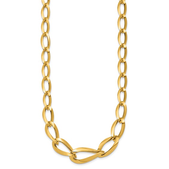 Leslie's 14K Polished Fancy Link Necklace