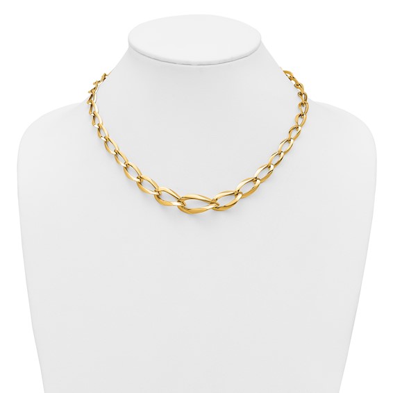Leslie's 14K Polished Fancy Link Necklace