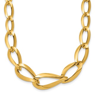Leslie's 14K Polished Fancy Link Necklace