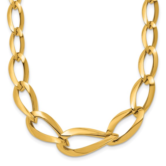 Leslie's 14K Polished Fancy Link Necklace