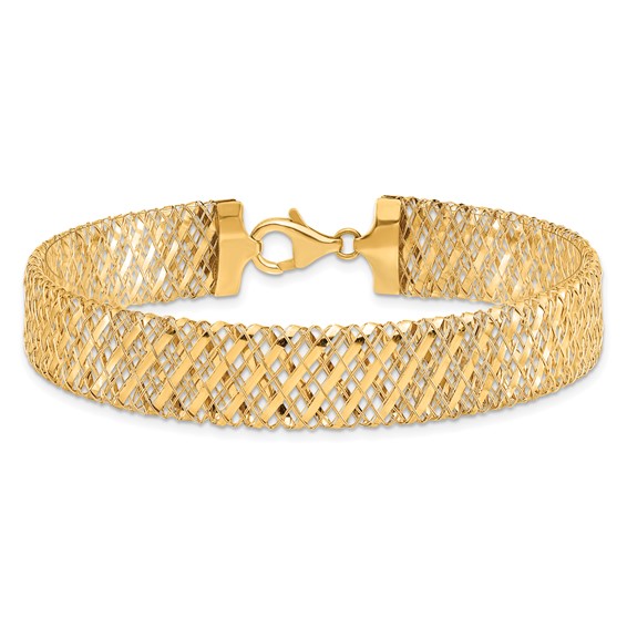 Leslie's 14K Fancy Stretch Bracelet