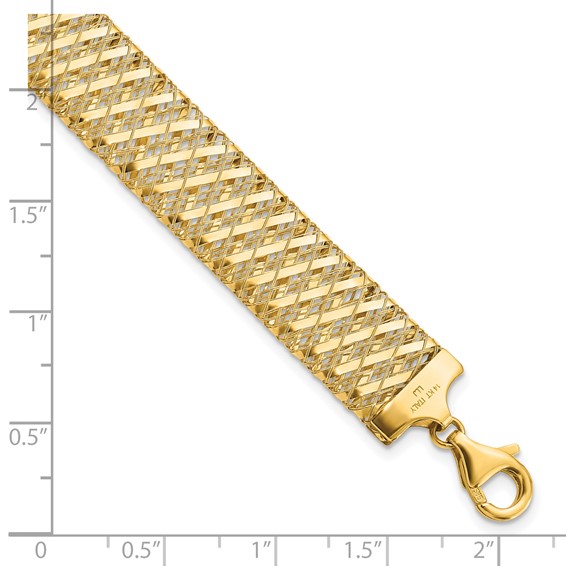 Leslie's 14K Fancy Stretch Bracelet