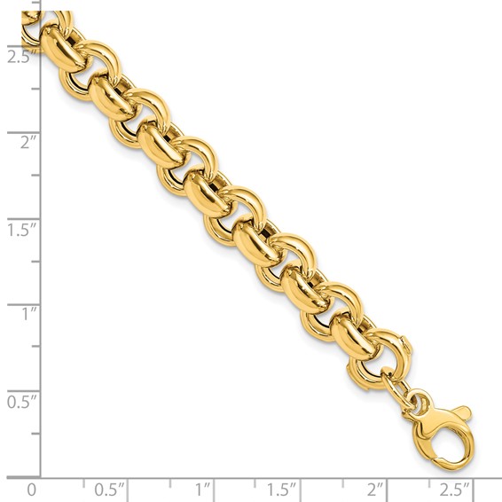 Leslie's 14K Polished Rolo Link Bracelet