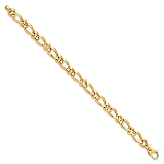 Leslie's 14K Polished Fancy Link 7.5in Bracelet