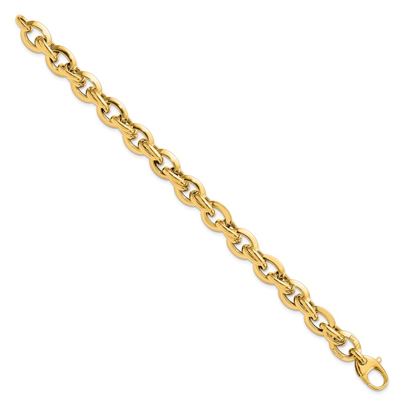 14K Polished Fancy Link Bracelet