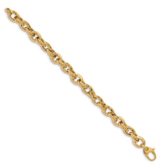 Leslie's 14K Polished Fancy Link Bracelet