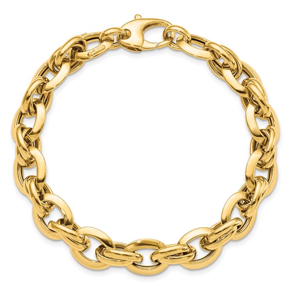 Leslie's 14K Polished Fancy Link Bracelet
