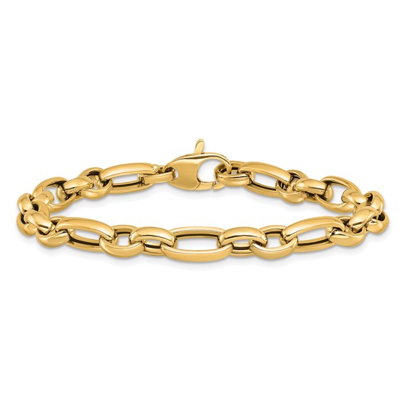 Leslie's 14K Polished Fancy Link Bracelet