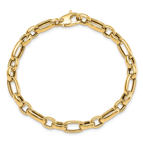 Leslie's 14K Polished Fancy Link Bracelet