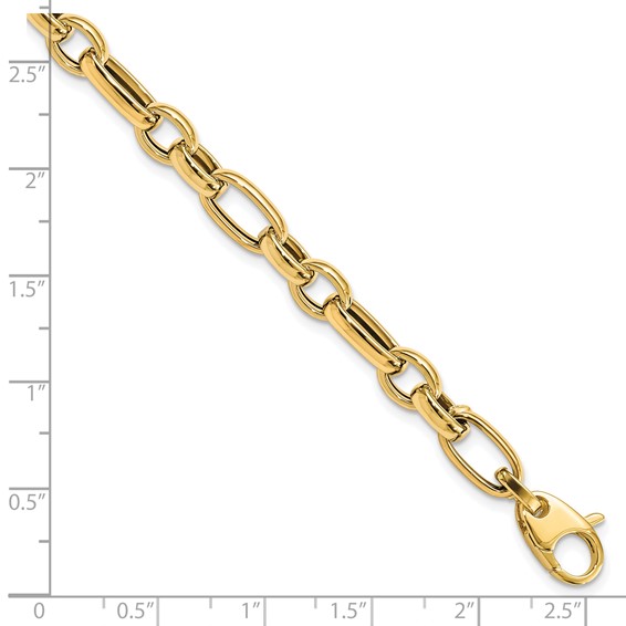 Leslie's 14K Polished Fancy Link Bracelet