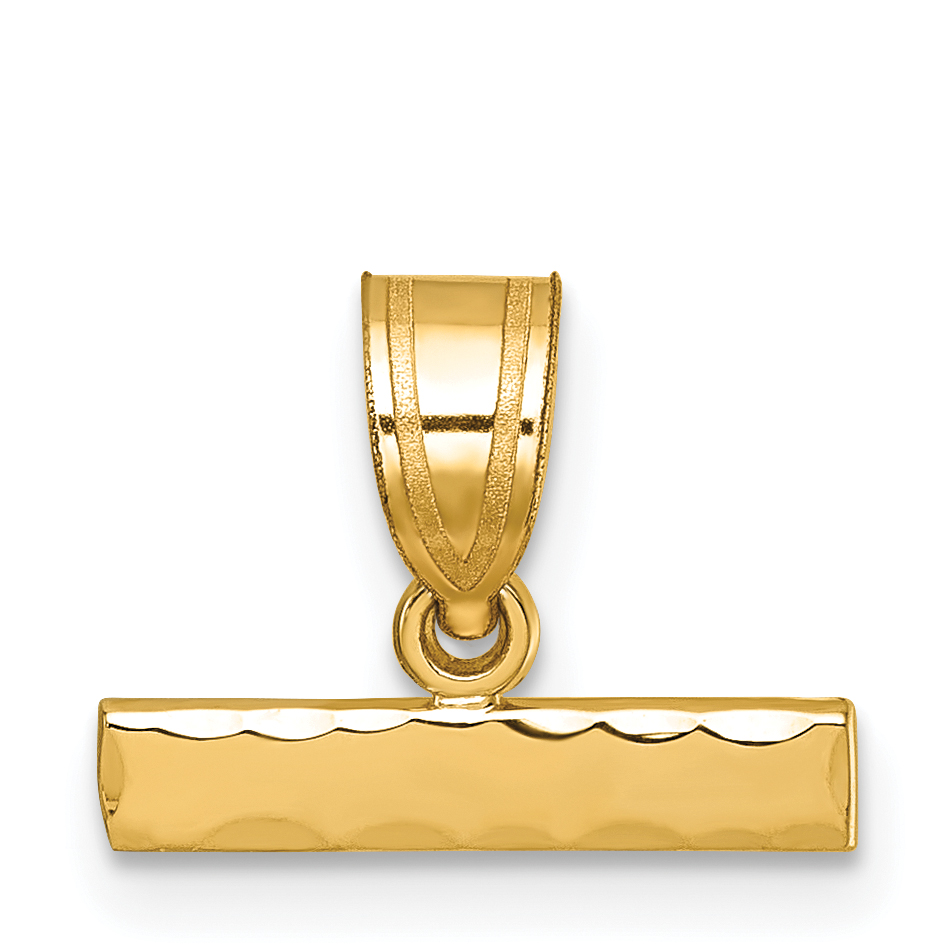 14k Large Diamond -cut Top Pendant (LGTOP)