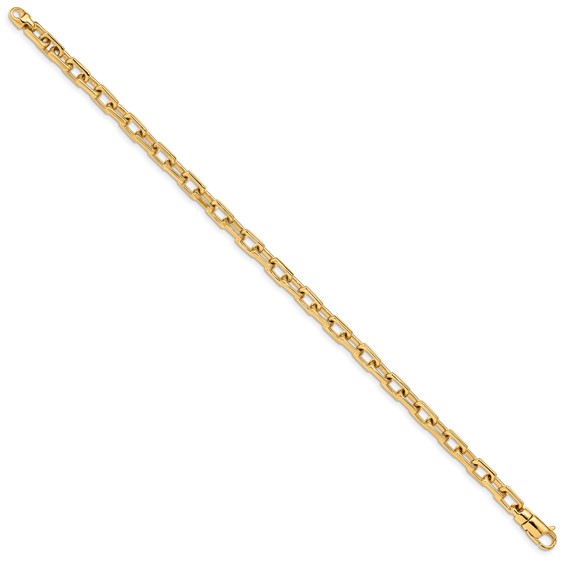 Gold Hand-polished Fancy Link Chain
