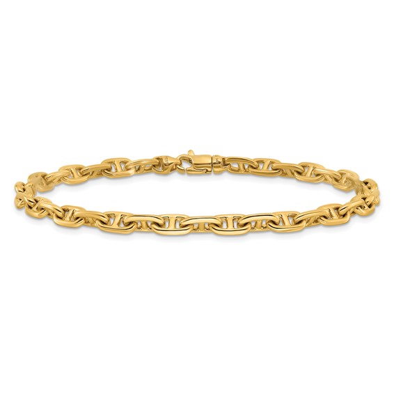 5.1mm Hand-polished Fancy Link Chain Bracelets
