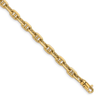 5.1mm Hand-polished Fancy Link Chain Necklaces