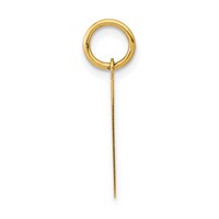 14K Yellow Gold Medium Polished Number 1 Charm view 2