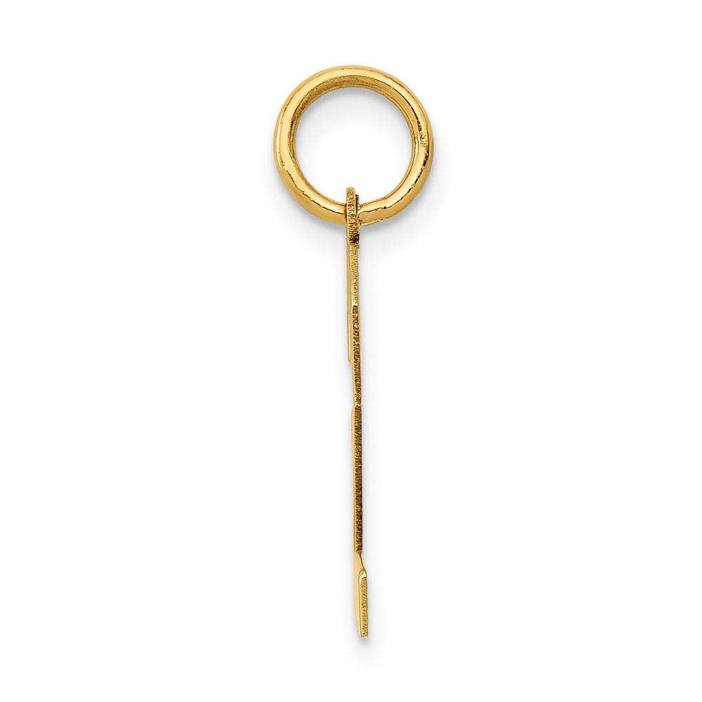 14k Medium Polished Number 2 Charm (LM02)