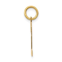 14K Yellow Gold Medium Polished Number 2 Charm view 2