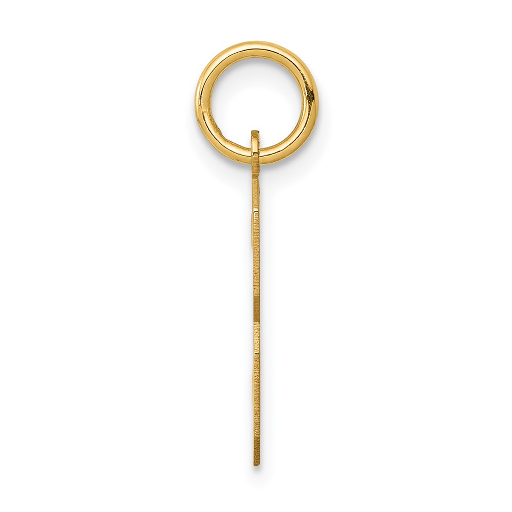 14k Medium Polished Number 3 Charm (LM03)