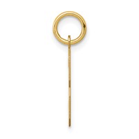 14K Yellow Gold Medium Polished Number 3 Charm view 2