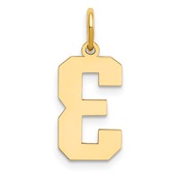 14K Yellow Gold Medium Polished Number 3 Charm view 3