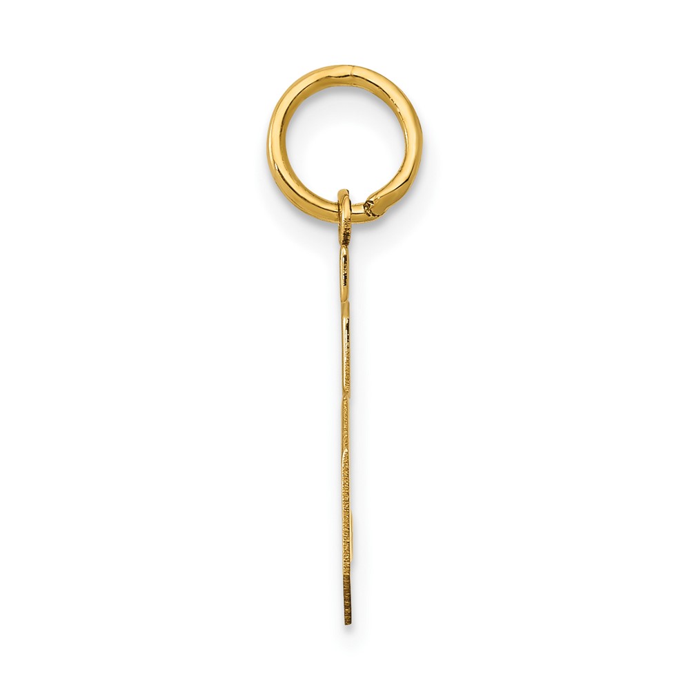 14k Medium Polished Number 5 Charm (LM05)